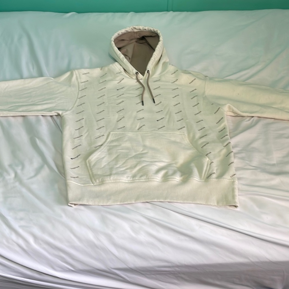 Beige Cream Champion Hoodie Size M in Mens